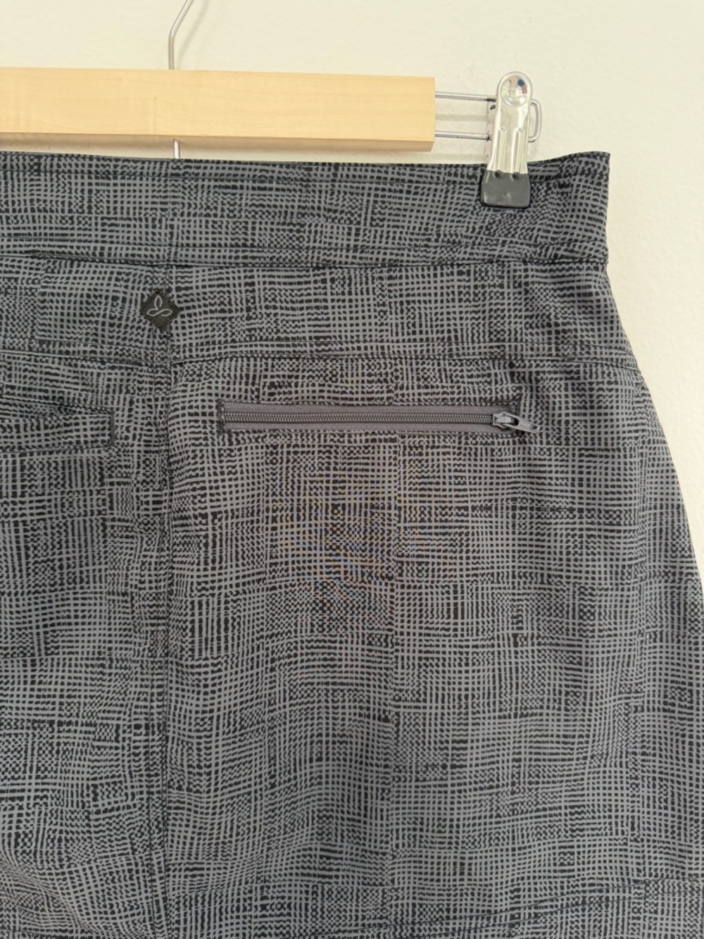 Prana Mini Skort in Black and Gray - Picture 7 of 8